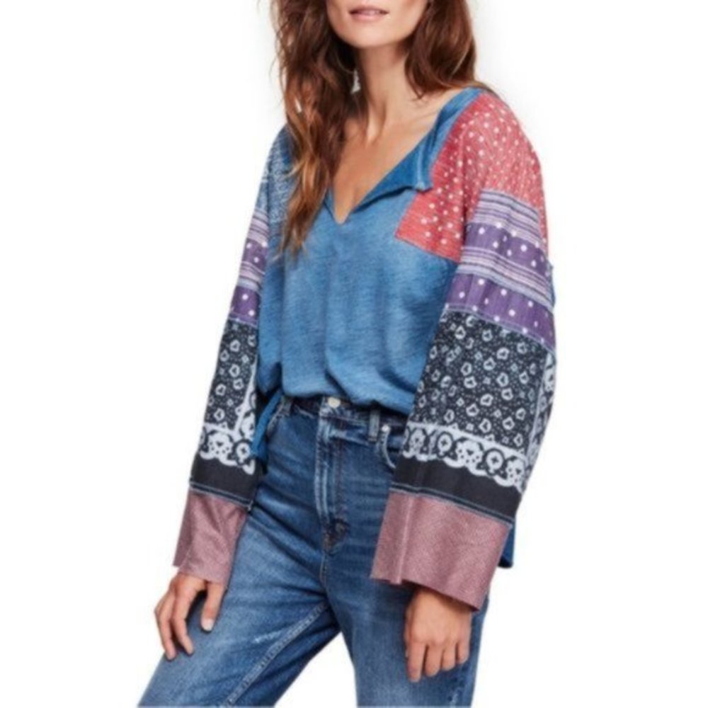 Free People Shibuya Tunic Top Shirt. M
